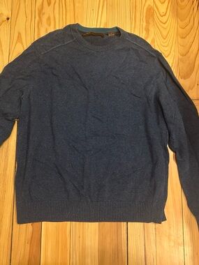 Perry Ellis Men's Navy Crewneck Sweater